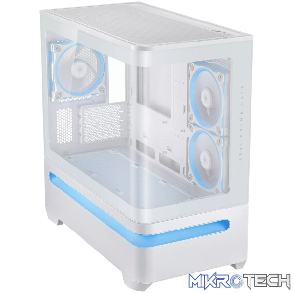 ASUS Prime AP202 ARGB Micro-ATX Gaming Chassis - White - Image 5