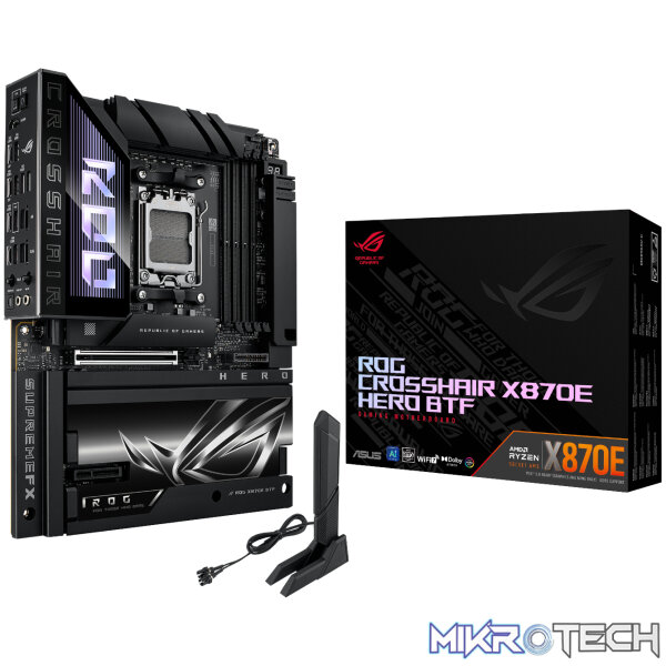 ASUS ROG CROSSHAIR X870E HERO BTF AMD AM5 ATX Gaming Motherboard ASUS ROG CROSSHAIR X870E HERO BTF AMD AM5 ATX Gaming Motherboard
