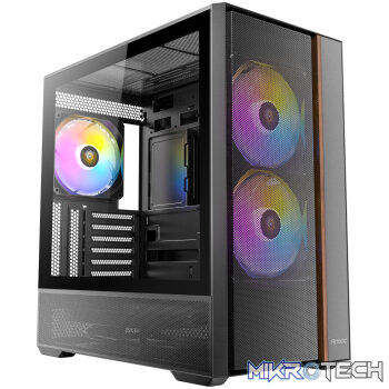 Antec FLUX Rear ARGB ATX Mid Tower Gaming Chassis - Black