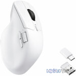 Keychron M6 1K Dual-Wireless Bluetooth and 2.4G Mouse – White
