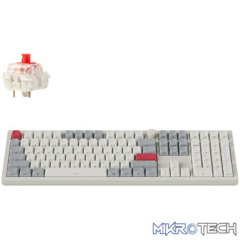 Keychron Q6 Max QMK/VIA Wireless Custom Mechanical Keyboard OSA Gateron Red Jupiter Switches - Shell White