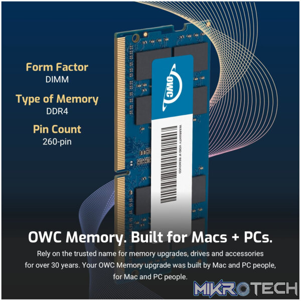 OWC 32GB DDR4 2666MHz SODIMM Memory Upgrade Kit (Mac Mini 2018/iMac 2017-2020) - Image 3