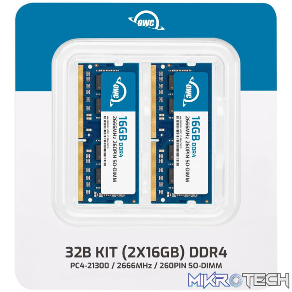 OWC 32GB DDR4 2666MHz SODIMM Memory Upgrade Kit (Mac Mini 2018/iMac 2017-2020) - Image 4
