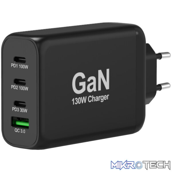 Port Connect GaN 130W PD USB Type-C Wall Charger - Image 2
