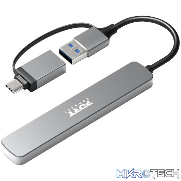 Port Connect USB Type-C to 4-port USB-A 3.0 Hub - Image 2