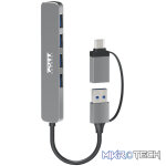 Port Connect USB Type-C to 4-port USB-A 3.0 Hub