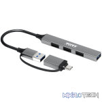 Port Connect USB Type-C to 4-port USB-A 3.0/2.0 Hub - Image 2