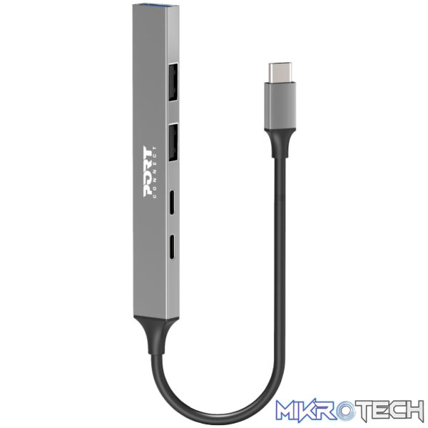 Port USB Type-C Hub 4 x USB + 1 x Charging Port - Image 2