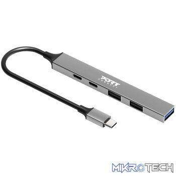 Port USB Type-C Hub 4 x USB + 1 x Charging Port