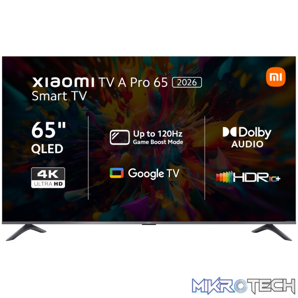 Xiaomi A Pro 65" QLED 4K Smart TV (HDR10+ Xiaomi A Pro 65" QLED 4K Smart TV (HDR10+