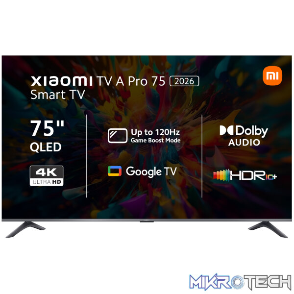 Xiaomi A Pro 75" QLED 4K Smart TV (HDR10+ Xiaomi A Pro 75" QLED 4K Smart TV (HDR10+