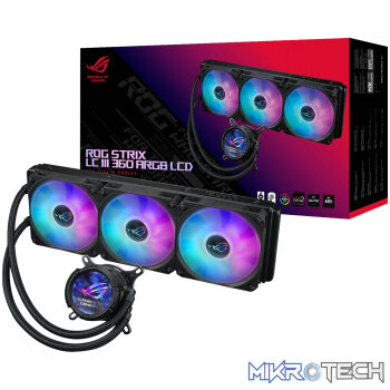 Asus ROG STRIX LC III 360 ARGB LCD All-in-one CPU Liquid Cooler - Black