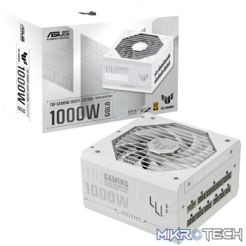 Asus TUF Gaming 1000W 80 PLUS Gold ATX Modular Power Supply - White