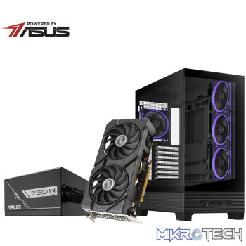 Asus UWM 2 Gaming Chassis/Graphics Card/Power Supply Combo (A31 PLUS | RX 7600 | PRIME 750W)