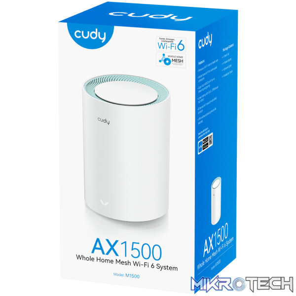 Cudy AX1500 Gigabit Mesh Wi-Fi 6 System – 1 Pack - Image 3