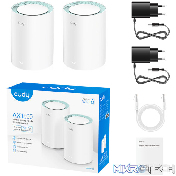 Cudy AX1500 Gigabit Mesh Wi-Fi 6 System – 2 Pack - Image 2