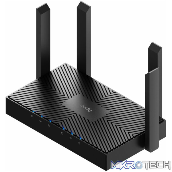 Cudy AX3000 5-Port Gigabit Dual-Band Wi-Fi 6 Mesh Router – Black - Image 2