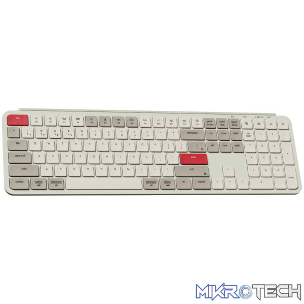 Keychron B6 Pro Ultra-Slim 100% Wireless Keyboard – Retro Red - Image 2