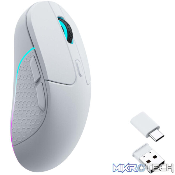 Keychron M3 RGB Wireless Optical Mouse - White - Image 2