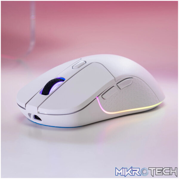 Keychron M3 RGB Wireless Optical Mouse - White - Image 5