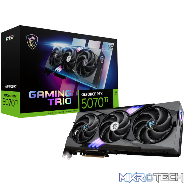 MSI GeForce RTX™ 5070 Ti 16G GAMING TRIO OC Graphics Card MSI GeForce RTX™ 5070 Ti 16G GAMING TRIO OC Graphics Card
