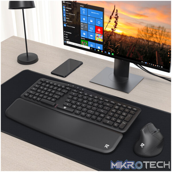 Redragon BS7161 2.4G Wireless Keyboard and Mouse Combo - Black - Image 3