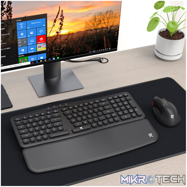 Redragon BS7161 2.4G Wireless Keyboard and Mouse Combo - Black - Image 4