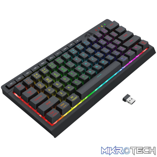 Redragon SHIVA K522 PRO RGB Wireless Gaming Keyboard- Black - Image 5