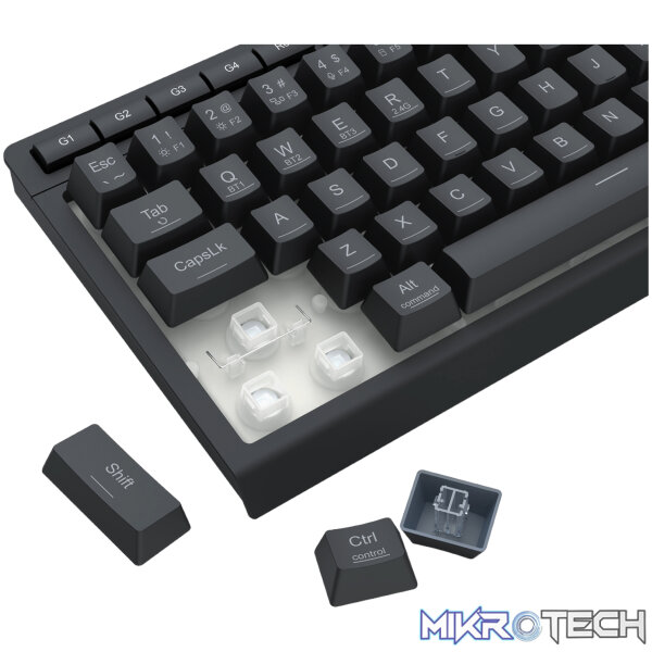 Redragon SHIVA K522 PRO RGB Wireless Gaming Keyboard- Black - Image 9