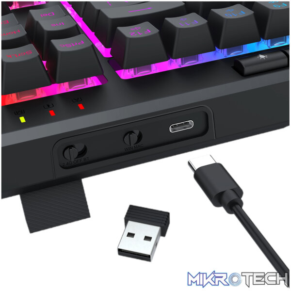 Redragon SHIVA PRO Wireless keyboard - Black - Image 6