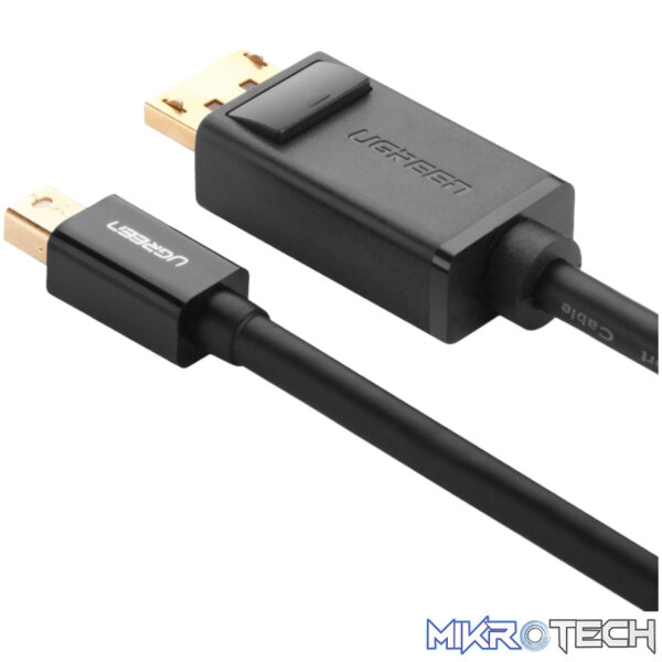 UGREEN Mini DisplayPort to DisplayPort Cable 1.5m -Black - Image 2