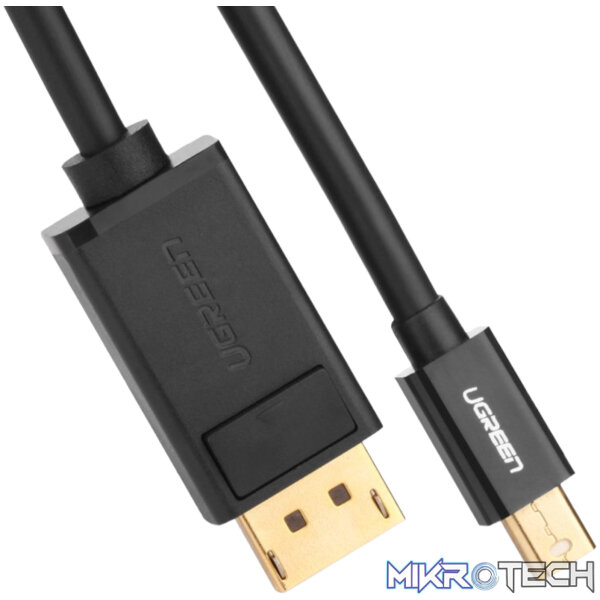 UGREEN Mini DisplayPort to DisplayPort Cable 1.5m -Black - Image 3