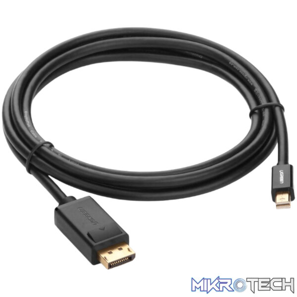 UGREEN Mini DisplayPort to DisplayPort Cable 1.5m -Black - Image 4