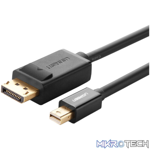 UGREEN Mini DisplayPort to DisplayPort Cable 1.5m -Black UGREEN Mini DisplayPort to DisplayPort Cable 1.5m -Black