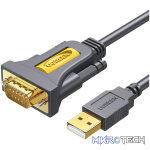 UGREEN USB 2.0 to RS-232 Serial Adapter Cable (USB-A Male to DB9 Male)-Black