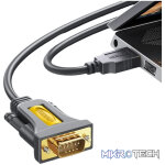 UGREEN USB 2.0 to RS-232 Serial Adapter Cable (USB-A Male to DB9 Male)-Black - Image 3