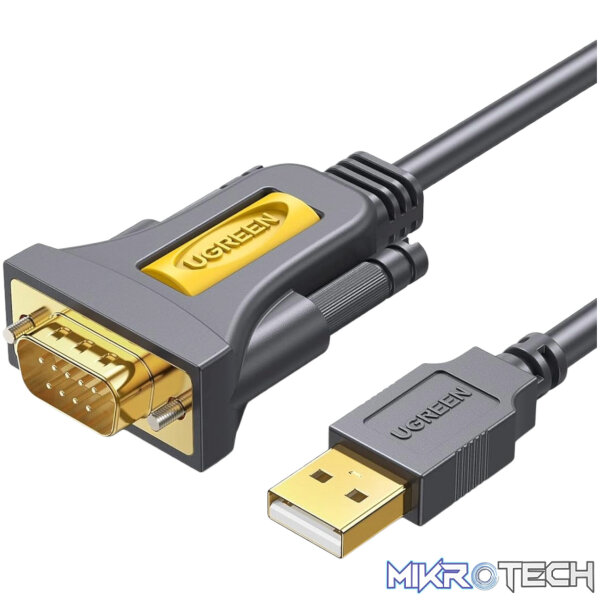 UGREEN USB 2.0 to RS-232 Serial Adapter Cable (USB-A Male to DB9 Male)-Black UGREEN USB 2.0 to RS-232 Serial Adapter Cable (USB-A Male to DB9 Male)-Black