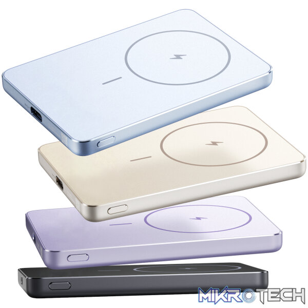 Xiaomi Super Slim Magnetic Power Bank 5000 - Blue - Image 4