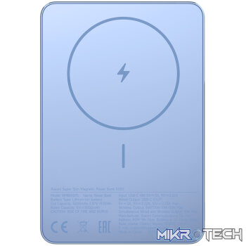 Xiaomi Super Slim Magnetic Power Bank 5000 - Blue