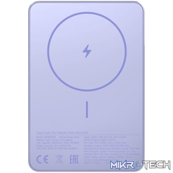 Xiaomi Super Slim Magnetic Power Bank 5000 – Purple