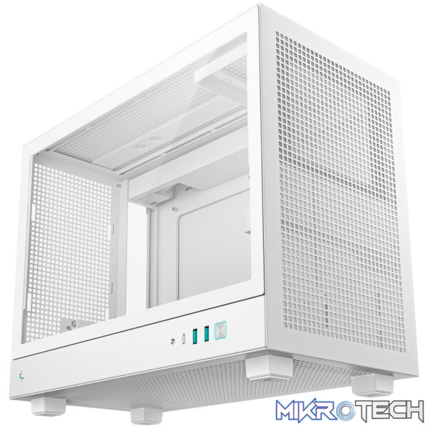 DeepCool CH160 PLUS Micro-ATX Chassis - White - Image 2