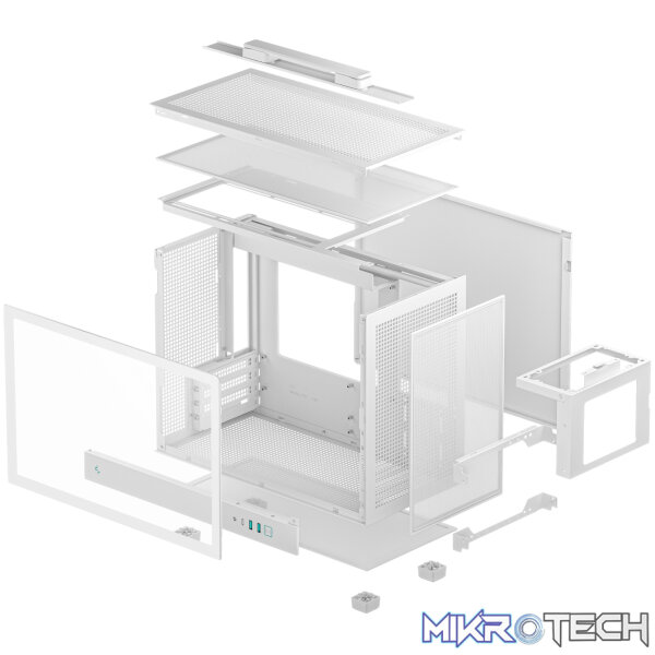DeepCool CH160 PLUS Micro-ATX Chassis - White - Image 7