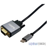 Gizzu Full HD Type-C to VGA Cable (1.8m) - Black - Image 2