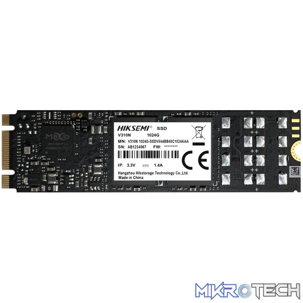 Hiksemi V310N 1TB M.2 SATA Surveillance SSD Hiksemi V310N 1TB M.2 SATA Surveillance SSD