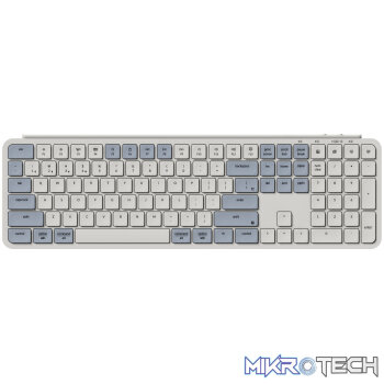 Keychron B6 Pro Ultra-Slim 100% Wireless Keyboard - Retro Blue