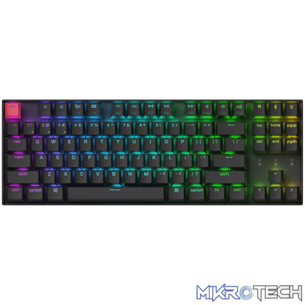 Keychron K8 QMK 80% TKL Wireless Mechanical Keyboard V2 Red Switches - Black - Image 2