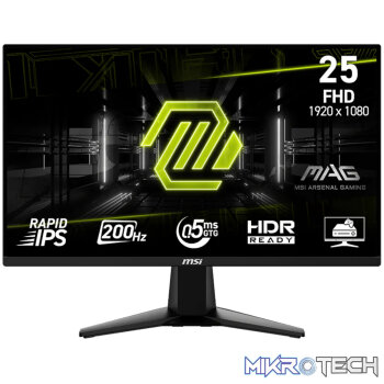 MSI MAG 255F E20 25" FHD 200Hz Rapid IPS Gaming Monitor