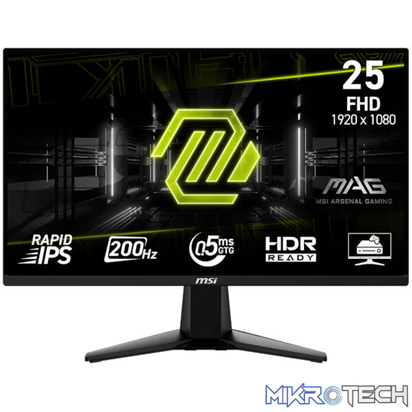MSI MAG 255F E20 25" FHD 200Hz Rapid IPS Gaming Monitor MSI MAG 255F E20 25" FHD 200Hz Rapid IPS Gaming Monitor