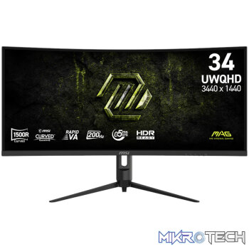 MSI MAG 342CQRF E20 34" UWQHD 200Hz VA Curved Gaming Monitor