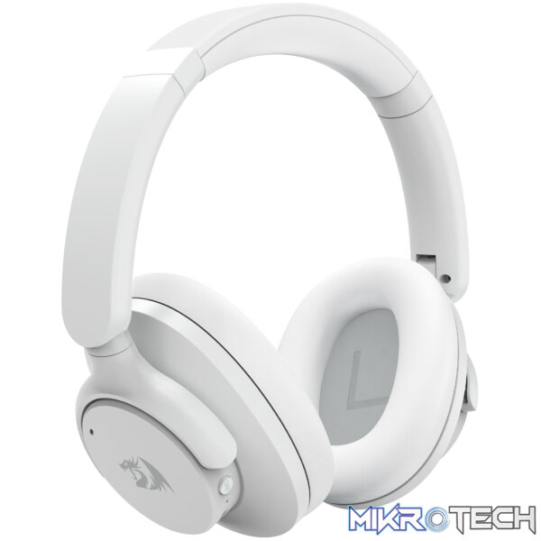 Redragon H610 VIBECORE ANC Bluetooth Wireless Over-ear Headphones – White - Image 2